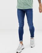Apt Super Skinny Jeans In Mid Blue - Blue