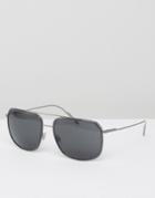 Dolce & Gabbana Square Aviator Sunglasses - Silver