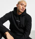 Calvin Klein Exclusive To Asos Center Logo Hoodie In Black