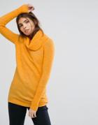 Vila Roll Neck Sweater - Yellow