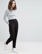 Only Ace Pleated Smart Pants - Black