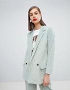 Moss Copenhagen Blazer In Corduroy Two-piece - Green