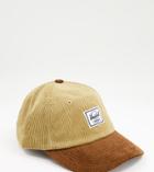 Herschel Supply Co Silas Two Tone Corduroy Cap In Brown - Exclusive To Asos