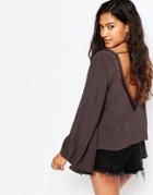 Japonica Tunic Top - Gray