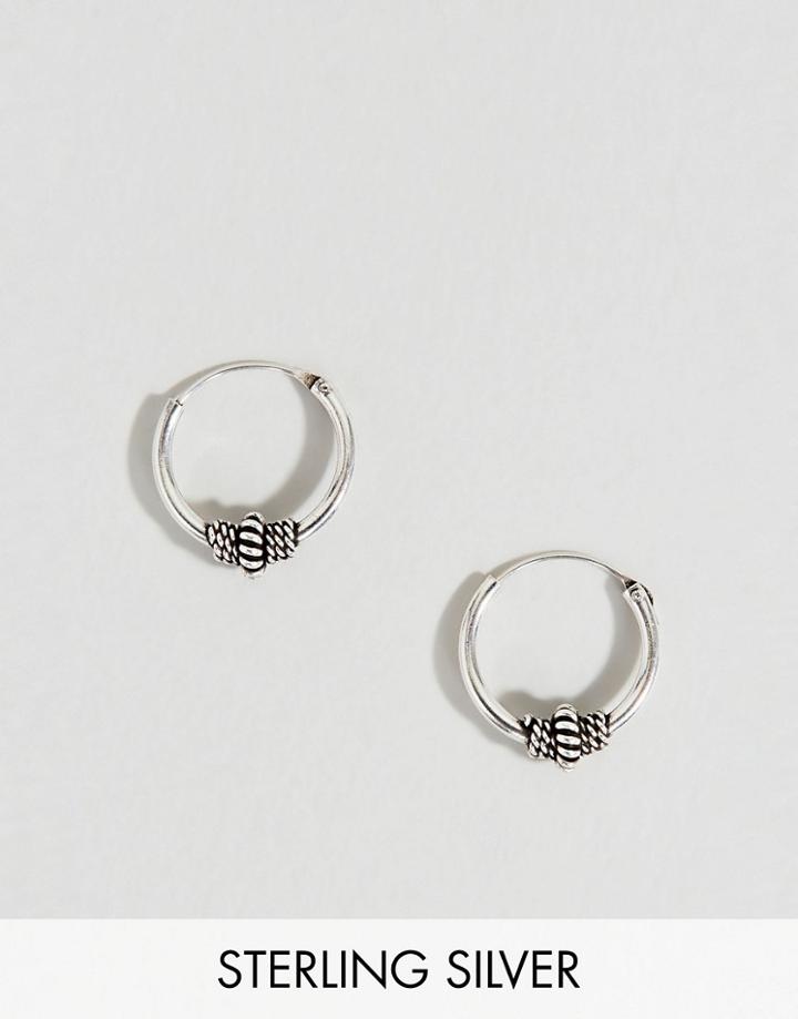 Kingsley Ryan Sterling Silver 10mm Wire Wrapped Hoop Earring