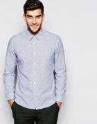 Esprit Shirt With All Over Star Print - Blue