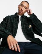 Carhartt Wip Flint Corduroy Check Shirt In Green