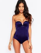 Gossard Retro Swimsuit - Navy