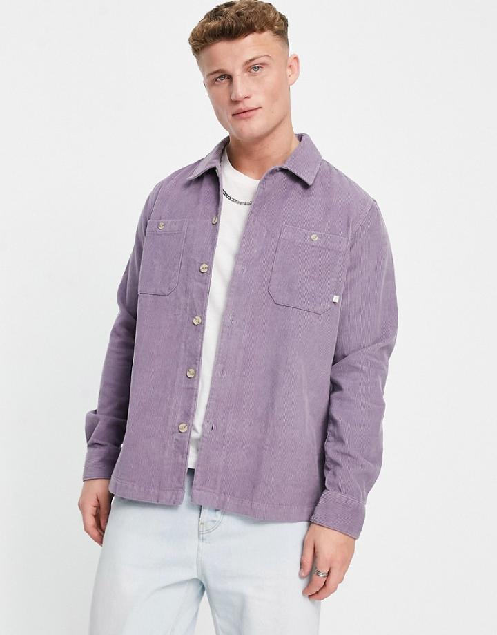 Farah Amberson Cord Shirt In Purple