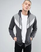 Another Influence Panel Hoodie - Gray