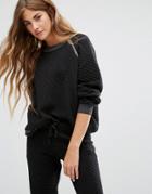 Wildfox Quilted Sweat - Black