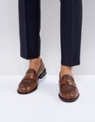 Farah Chalice Woven Penny Loafers - Tan