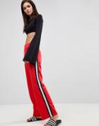 Asos Co-ord Track Pant With Retro Tape Detail - Red