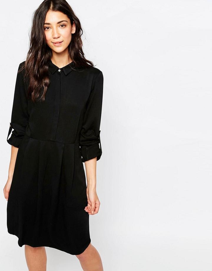 Gestuz Selma Shirt Dress - Black