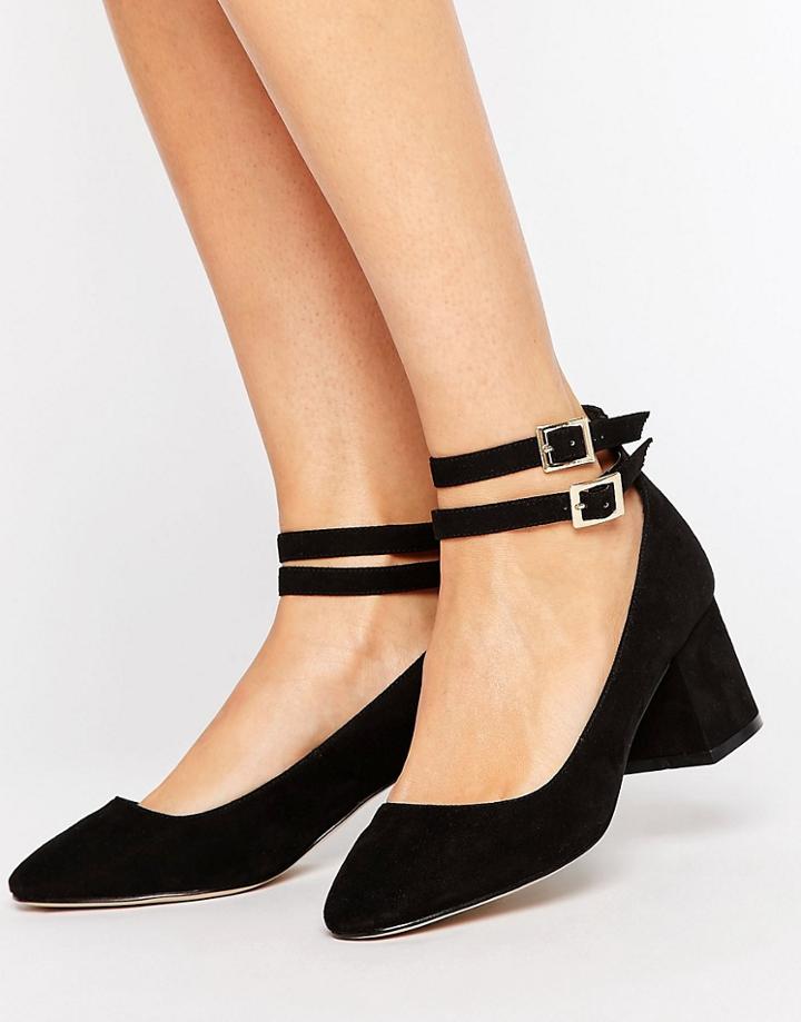 Asos Savoy Mid Block Heels - Black