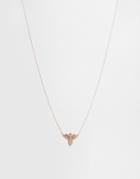 Asos Pretty Bird Necklace - Rose Gold