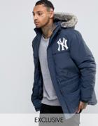 Majestic Yankees Parka Exclusive To Asos - Navy