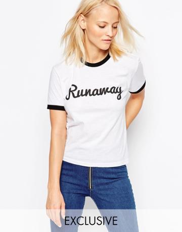 Chorus Ringer Tee - White