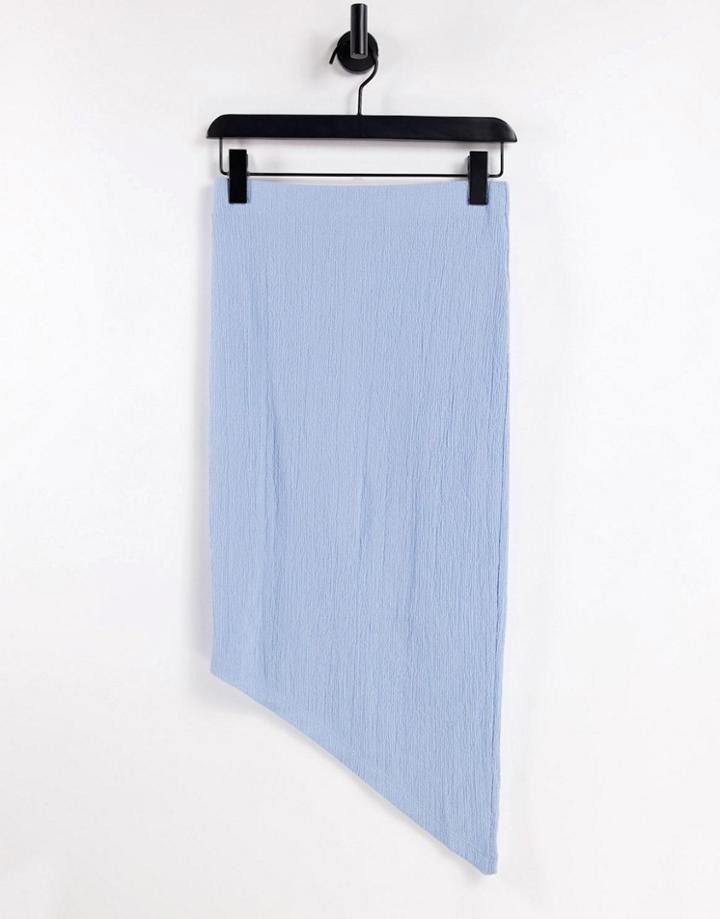 Na-kd X Hanna Schonberg Coordinating Tie-dye Asymmetric Skirt In Blue-orange