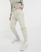 New Look Knit Sweatpants Set In Oatmeal-neutral