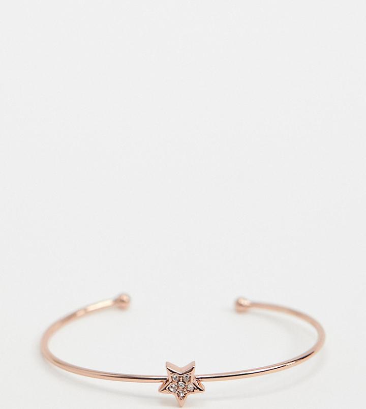 Ted Baker Rose Gold Pave Star Cuff - Gold