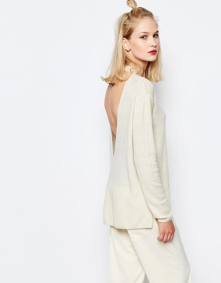 Samsoe & Samsoe Booker Backless Sweater - Turtle Dove