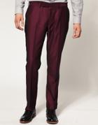 Lambretta Fashion Fit Bright Suit Pants - Purple