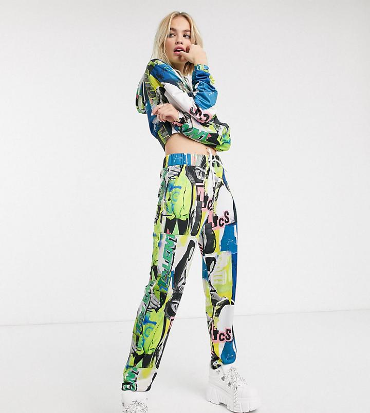 Collusion Collage Print Sweatpants-multi