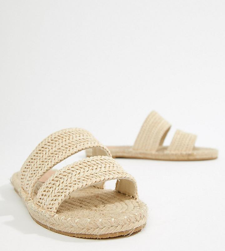 Asos Design Java Espadrille Mule Sandals - Beige