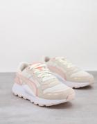 Puma Rs 2.0 Sneakers In Cream And Pink-white