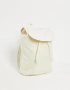 Svnx Papter Straw Backpack In Off White