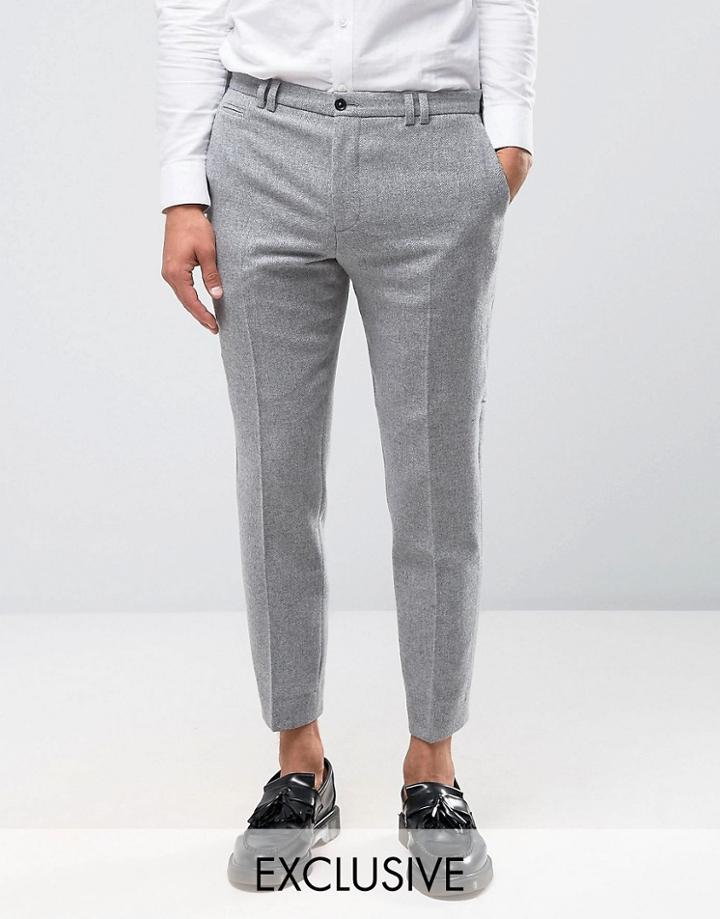 Noak Tapered Pants In Flannel - Gray