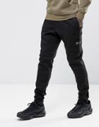 Nicce Skinny Joggers With Patch Logo - Black