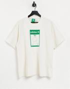 Adidas Originals X Disney T-shirt With Rex From Toy Story Print In Off White