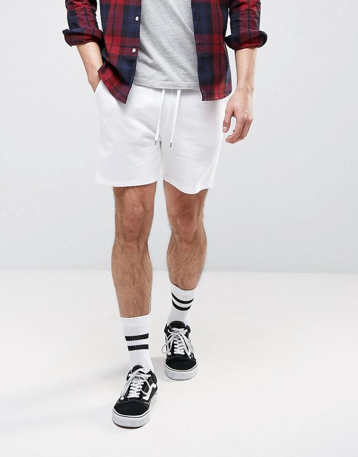 Asos Jersey Short In White - White