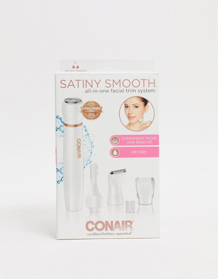 Conair Satiny Smooth All-in-one Facial Trim System-no Color