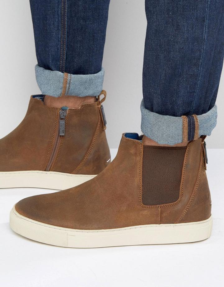 Hilfiger Denim Cupsole Chelsea Boots - Brown