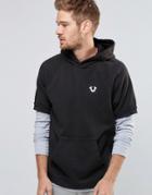 True Religion Short Sleeve Logo Hoodie - Black