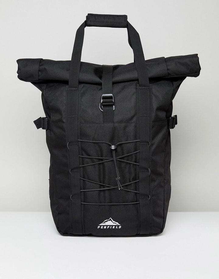 Penfield Mistral Tote Backpack Cordura In Fire Black - Black