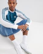 Adidas Originals Long Sleeve Top In Blue Dh5794 - Blue