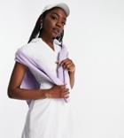 Asos 4505 Tall Tennis Dress In Jersey-white