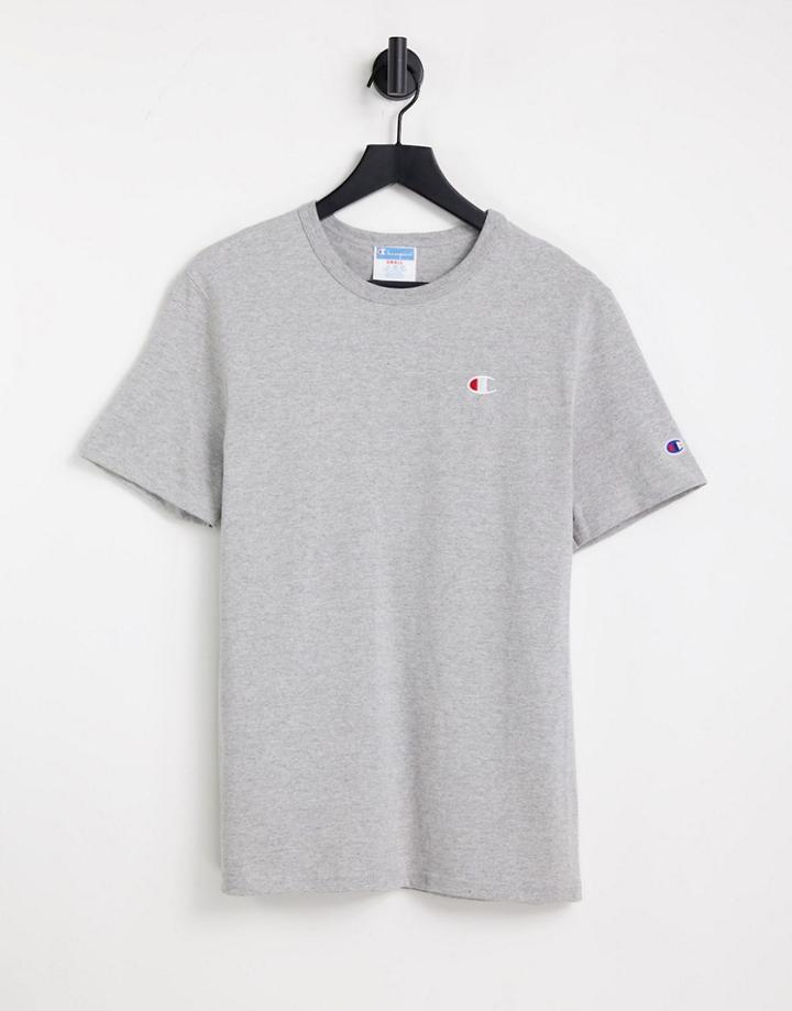 Champion Small Logo T-shirt In Gray