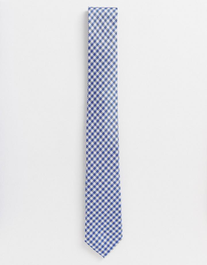 French Connection Gingham Check Tie