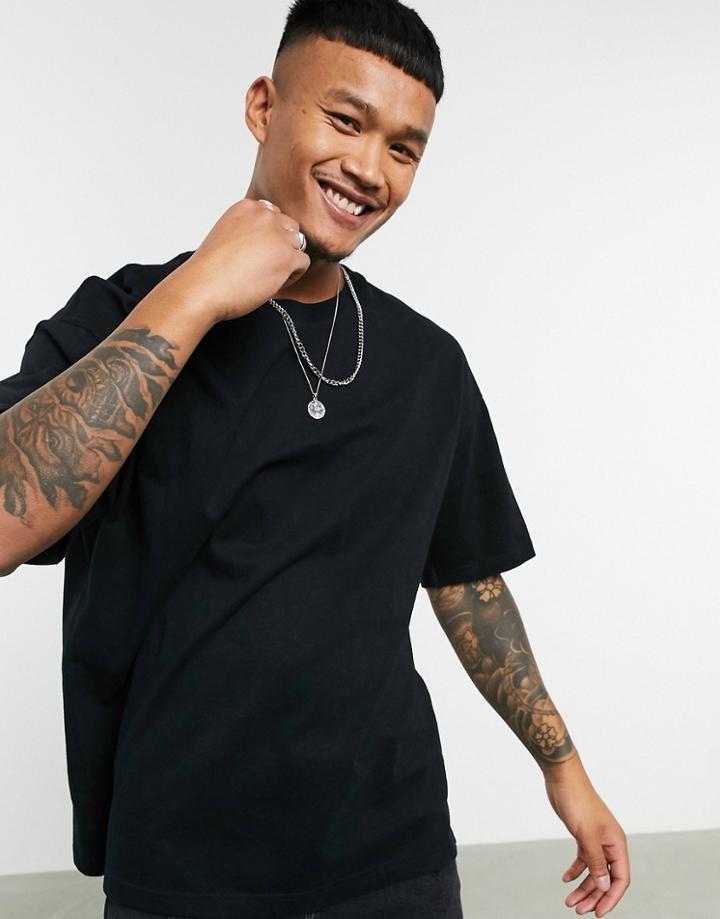 Bershka Join Life Oversized T-shirt In Black