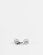 Designb Wing Band Ring In Silver