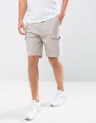 Abercrombie & Fitch Cargo Shorts Twill Knit In Beige - Beige
