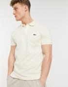 Lacoste Slim Fit Pique Polo In Stone-neutral