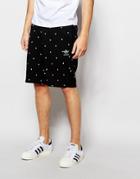 Adidas Original Shorts In Trefoil Polka Dot Ao0551 - Black