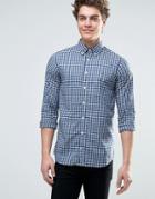 Tommy Hilfiger Slim Fit Gingham Checked Shirt - Navy