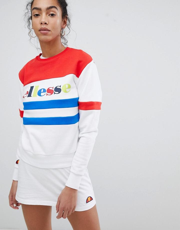 Ellesse Heritage Relaxed Sweatshirt With Rainbow Logo - Multi